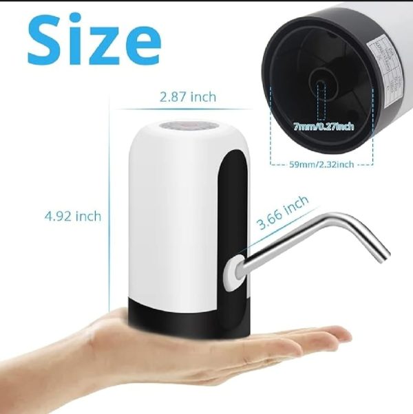 Automatic Electric Water Dispenser Pump | 1200mAh-Rechargeable Water Dispenser Pump | Portable USB Charging Wireless Water Pump | Automatic Drinking Water Dispenser | Dispenser Bottle Pump | Auto Water Bottle Dispenser Pump