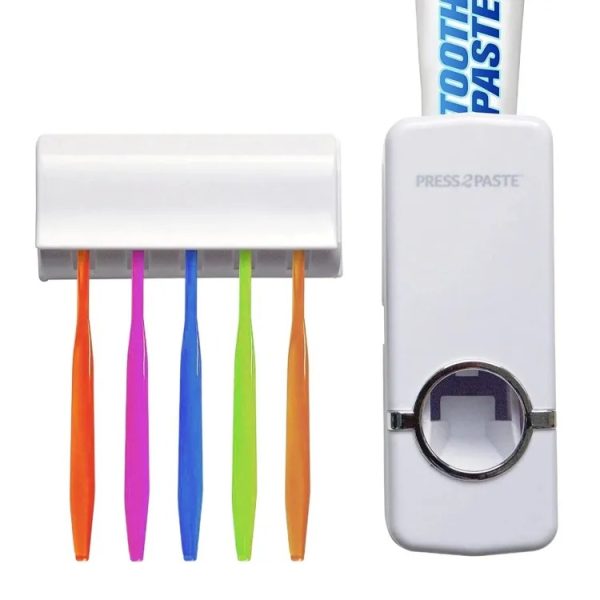 Automatic Toothpaste Dispenser with Holder Set