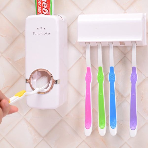 Automatic Toothpaste Dispenser with Holder Set